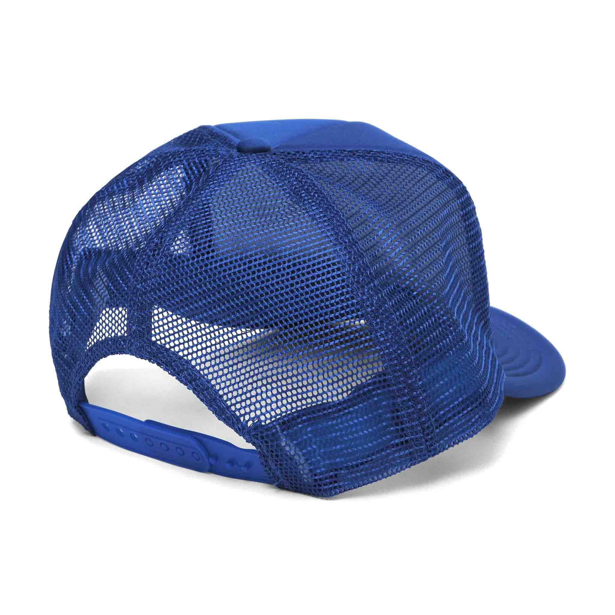Retro Patch Trucker Hat - Blue