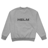 Block Logo Crew Sweatshirt - Heather Grey