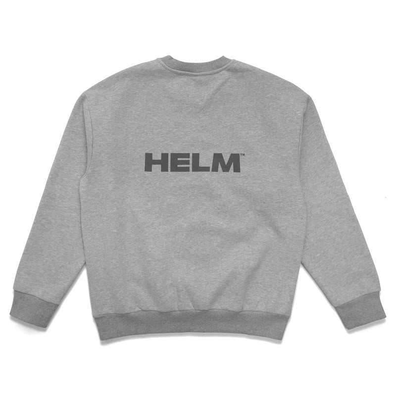 Block Logo Crew Sweatshirt - Heather Grey