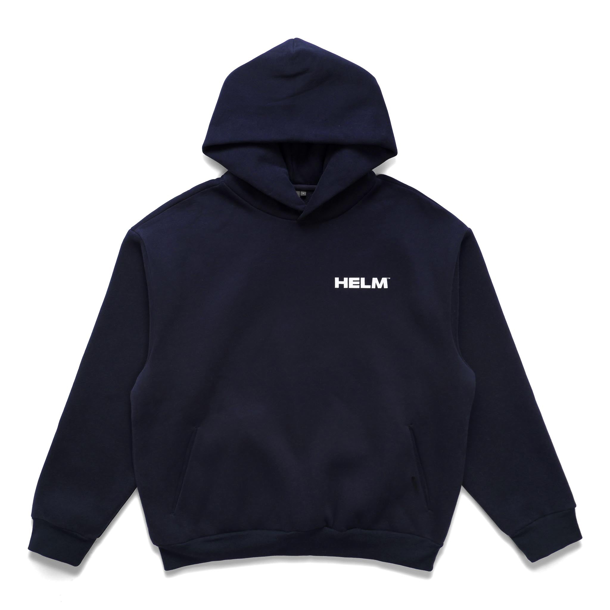 Block Logo Hoodie - Navy